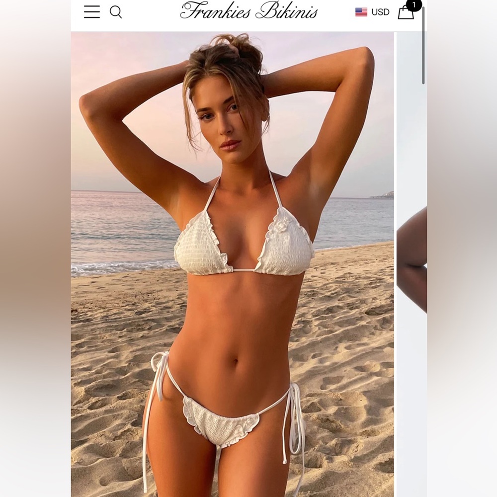 Frankie’s Bikinis Tiana Ruffle Bikini set